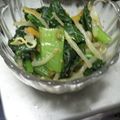 ブースカッチ's cooksnap of when they made 小松菜ともやしのナムル.