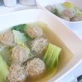  kanon 's cooksnap of when they made 白だしで作る白菜と肉団子のスープ.