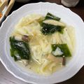クックねおねおeat's cooksnap of when they made 簡単☆1人ランチ☆冷凍餃子スープ.