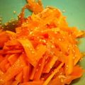 micor's cooksnap of when they made 生が最高♪にんじんのごま酢.