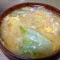 ジョンリークッカー's cooksnap of when they made ニセ～エンドウのお味噌汁.