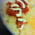 akinko．'s cooksnap of when they made １分で✿マヨたまキムチ丼✿.