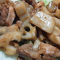 （美・ω・優）'s cooksnap of when they made 鶏肉とレンコンの照り焼き.