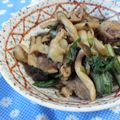 maeとも's cooksnap of when they made 豚肉と春菊の黒糖炒め.