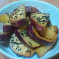 ★しょーこ★'s cooksnap of when they made 簡単楽チン❤さつまいもの黒ごまバター焼き.