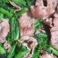 ゆみんとっと's cooksnap of when they made 菜の花と豚肉炒めただけ.