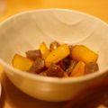 haru吉's cooksnap of when they made □蒟蒻と大根の甘辛ガーリック炒め□.