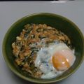 めぐちょんちょん's cooksnap of when they made 朝ごはんにも♪春菊と豆腐の甘辛丼☆.