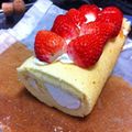 てとぽてと's cooksnap of when they made ストロベリーチーズロールケーキ.