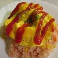 しーちゃんのmama's cooksnap of when they made レンジで簡単オムライス♪.
