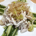 銀河の星屑's cooksnap of when they made 蒸鶏の塩ネギだれかけ.