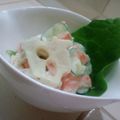 おんかめ's cooksnap of when they made 辛子マヨが合う！蓮根とハムのサラダ.