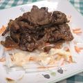 chokomi513's cooksnap of when they made 大根と甘辛いお肉のスイチリマヨサラダ.
