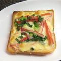coconachu's cooksnap of when they made ねぎかまチーズトースト.
