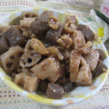 miyuki12's cooksnap of when they made 胡桃と蓮根と蒟蒻の✽味噌炒め✽.