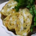 inyako's cooksnap of when they made ∞∞ 大葉 de たまご焼き ∞∞　②.