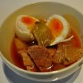 megkimo's cooksnap of when they made ■　こっくり味の豚バラ大根　煮卵添え　■.