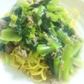 03's cooksnap of when they made 小松菜のあんかけ焼きそば.