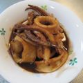 ゆりYO船長's cooksnap of when they made 肝もいれてね♪イカ煮付け.
