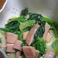 momaya's cooksnap of when they made 簡単♪ほうれん草＆ベーコンのチーズ炒め.