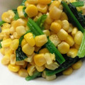 かぴーな's cooksnap of when they made 定番!?ほうれん草とコーン炒め.