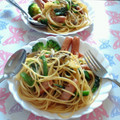 ちょびーす's cooksnap of when they made ほうれん草の和風パスタ.
