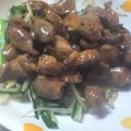 博斗んまま's cooksnap of when they made 砂肝にら炒め.