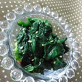 machi★mama's cooksnap of when they made ほうれん草の黒ごま味噌和え.