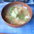 えまっちママ's cooksnap of when they made ニセ～エンドウのお味噌汁.
