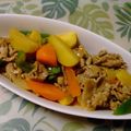 カバゴン's cooksnap of when they made うちの揚げない酢豚♪ポテト入り(´∪`).