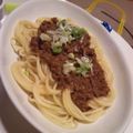 Y…Dママ's cooksnap of when they made 味噌味のミートスパゲティ.