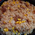 渡辺家の嫁's cooksnap of when they made ペッパーランチ風焼肉炒飯.