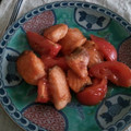 マロミ0927's cooksnap of when they made 鮭とトマトの生姜醤油炒め.