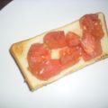 白いぐれーぷ's cooksnap of when they made こんがりジューシー♪トマトマヨトースト.