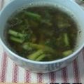 minami1977's cooksnap of when they made 大根の葉とゴマが美味しい味噌スープ.