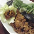 でげちゃん's cooksnap of when they made 挽き肉のレタス包み.