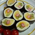 オズのオズマ姫's cooksnap of when they made パンde恵方巻きロールサンド♪.