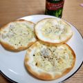 えり｡˚✩'s cooksnap of when they made 余った餃子の皮で♡しらすのおつまみピザ.