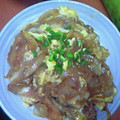 チビデジ's cooksnap of when they made ヒレカツのカツとじ.