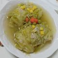 食べるのが好きなひと's cooksnap of when they made シンプルロールキャベツ＊コンソメスープ.