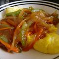 ハナ☆クロ's cooksnap of when they made オムレツの甘酢野菜あんかけ.