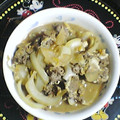 イヒャイ's cooksnap of when they made ☆牛肉と玉ねぎのすき煮の卵とじ.