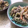 のほcook's cooksnap of when they made こんにゃくとひじきの胡麻和えサラダ.