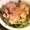 through111's cooksnap of when they made 胸肉の甘辛～サラダ風～.