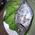 優と真とぺ's cooksnap of when they made メッキアジの塩焼.