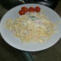 渋谷区永住志望's cooksnap of when they made ムクゲのカルボナーラ☆スパゲッティー.