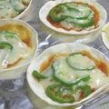 umemodoki's cooksnap of when they made 餃子の皮ピザ☆.