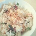 アコレモネード's cooksnap of when they made アジの干物から～梅と一緒にまぜご飯～.