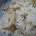 ﾁﾛﾁﾛ☆彡's cooksnap of when they made 桜海老とレンコンの炊き込みご飯.