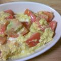 chie-zou88's cooksnap of when they made ちくわとトマトのチーズスクランブルエッグ.
